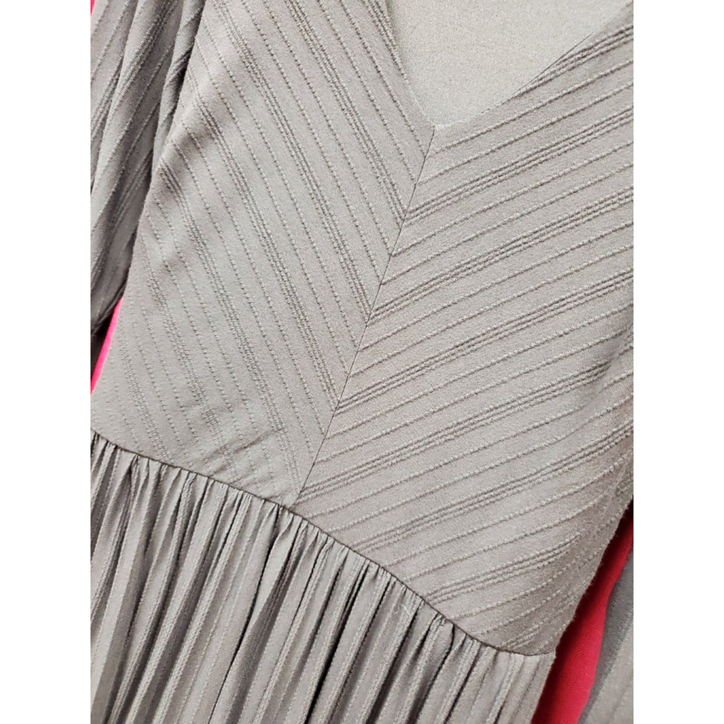 Anne Taylor LOFT Charcoal Gray Long Sleeve Maxi Dress – Size 8