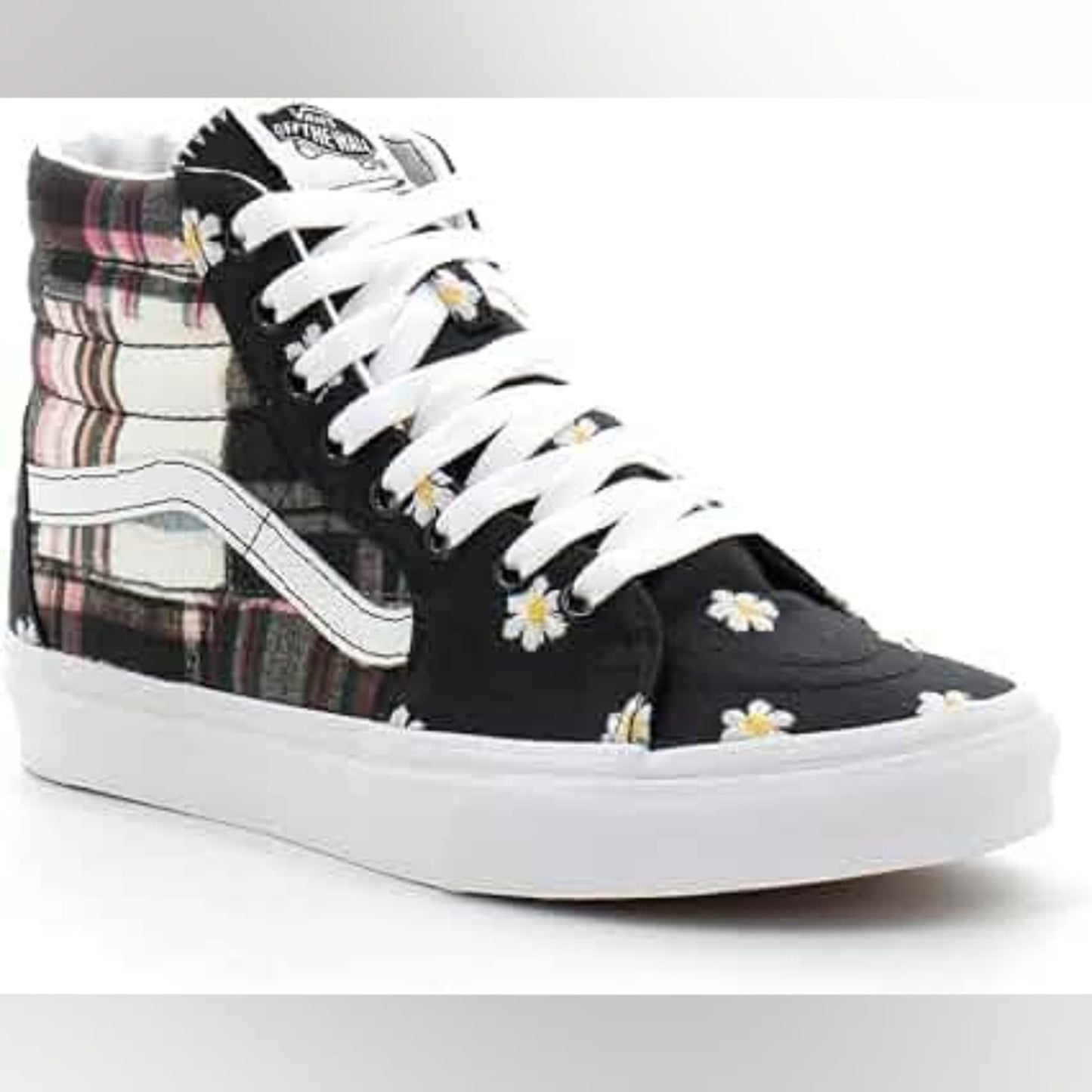 nwt Vans Women's Black and White High-Top Sneakers Sz 6.5