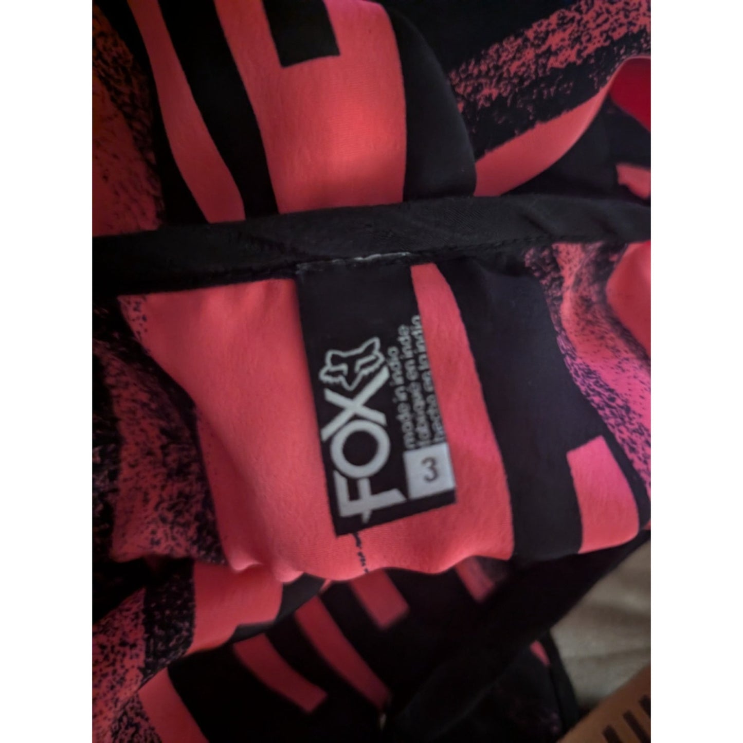 Y2K Fox Racing Women’s Dress Sz. S Pink Black Abstract Print Spaghetti Strap #G1