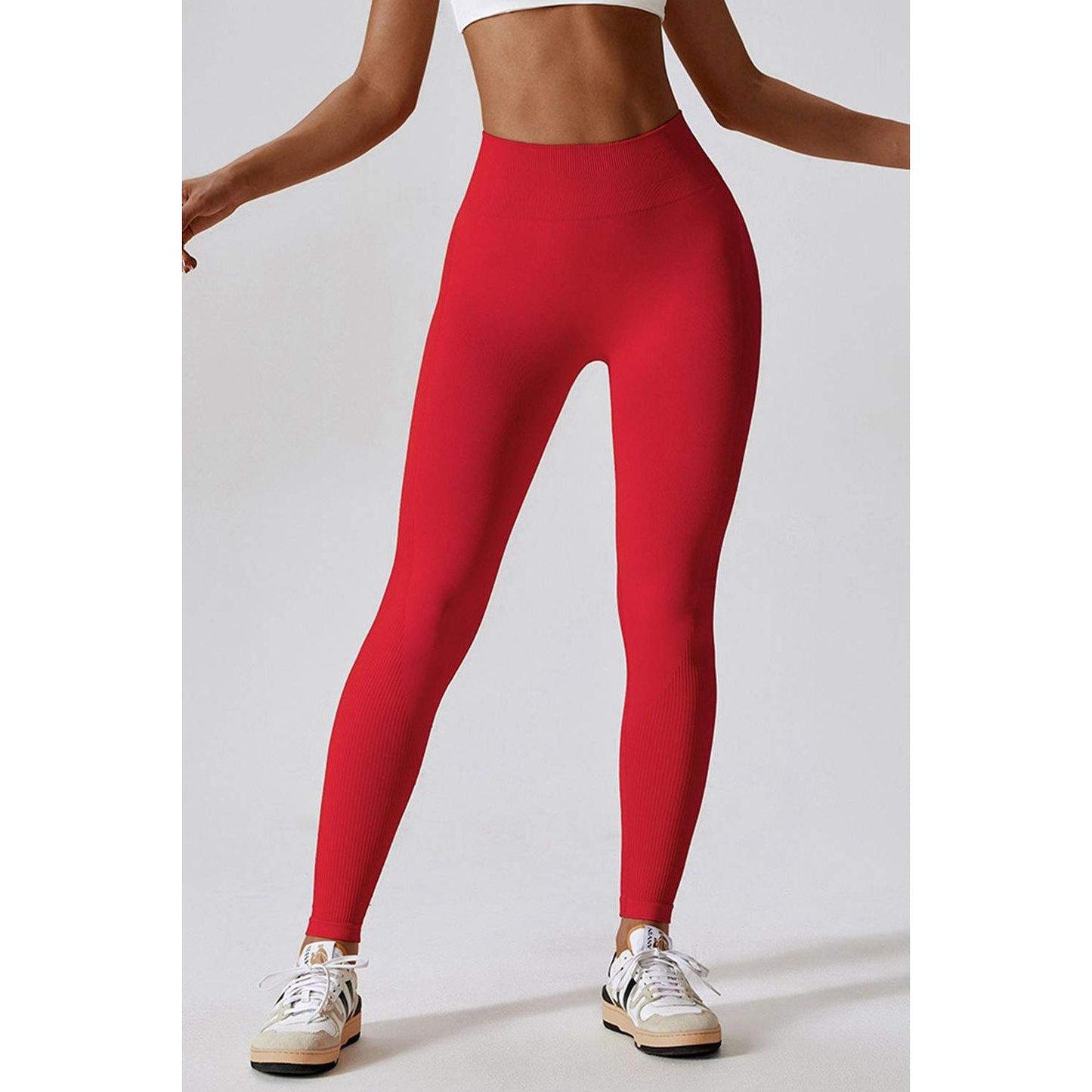 Wide Waistband Slim Fit Long Sports Leggings