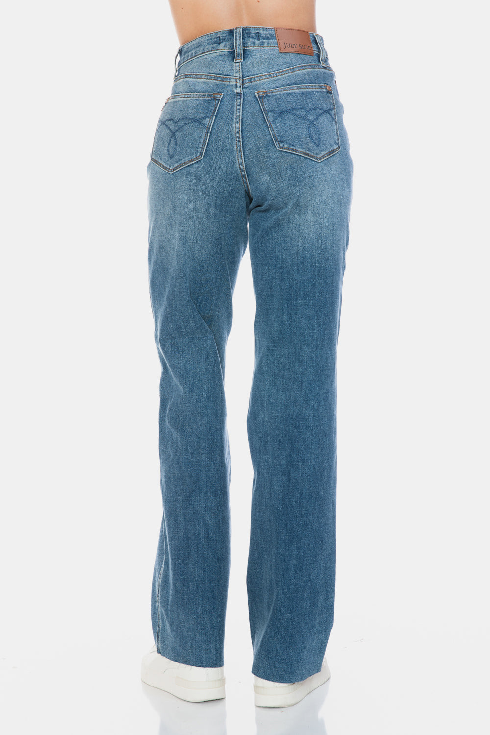 Judy Blue, Tummy Control Cut Raw Hem jeans. Inseam 33" and 33.5" - Scarlett's Riverside Boutique 