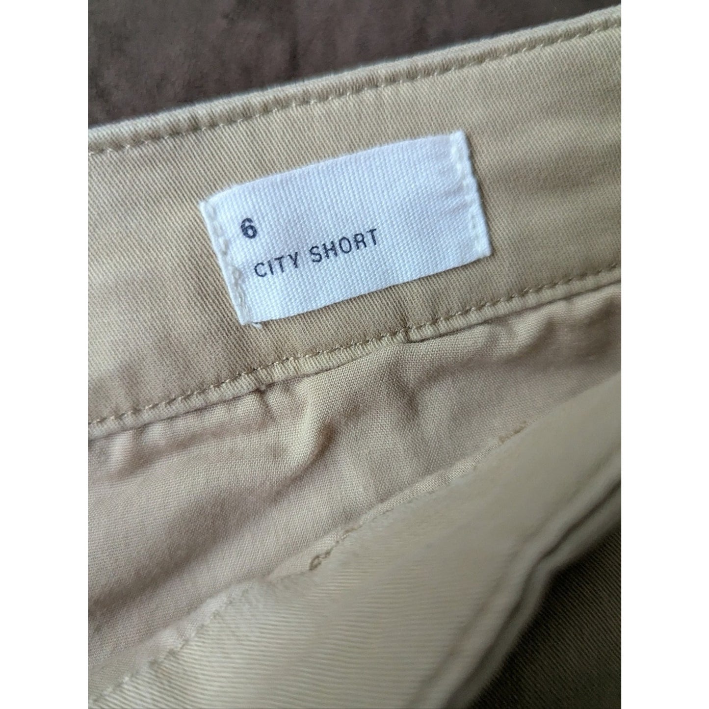 Gap City Short Women’s Size 6 Khaki Beige Chino Casual Flat Front Shorts