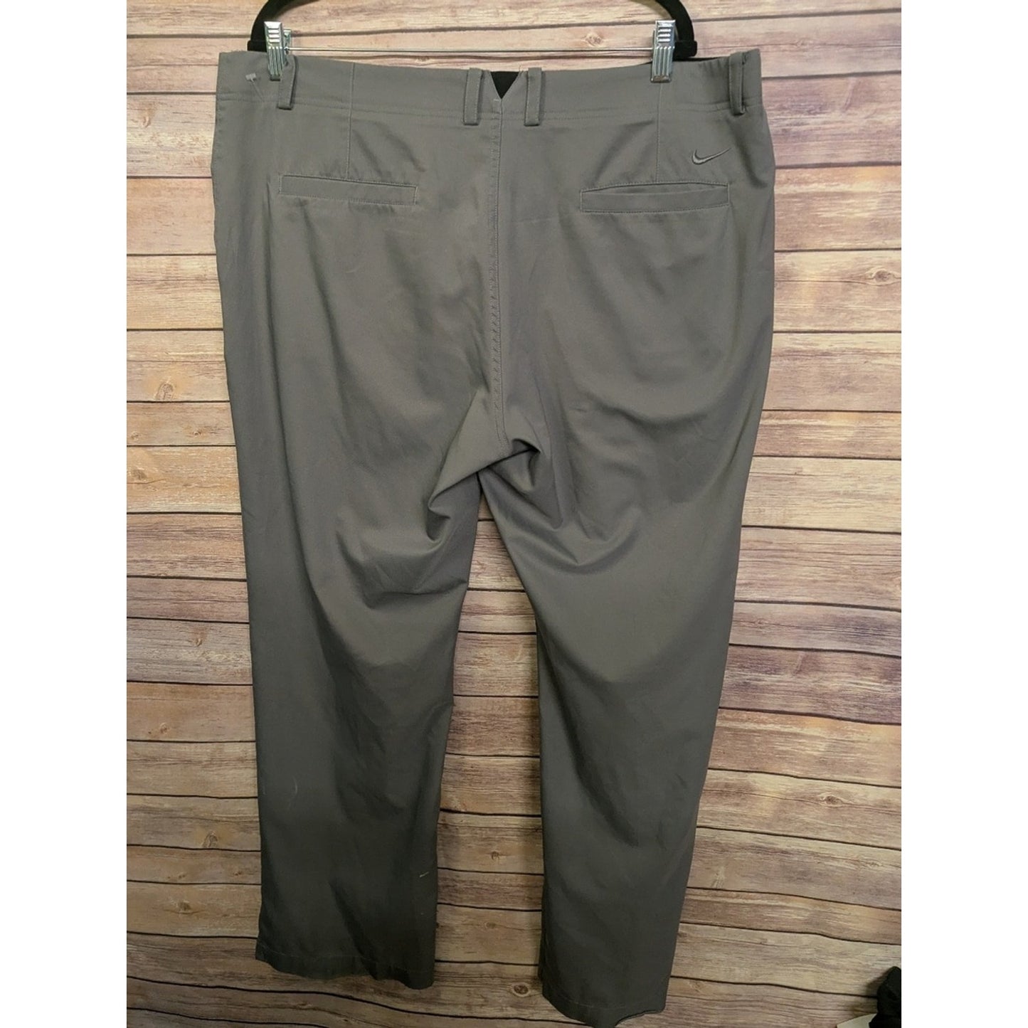 Nike Dri-FIT Gray Golf Pants Men’s 40x30 Flat Front Stretch Performance Trousers