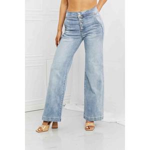 RISEN,  Luisa Wide Flare Jeans Denim Apparel Bottom Casual Comfortable