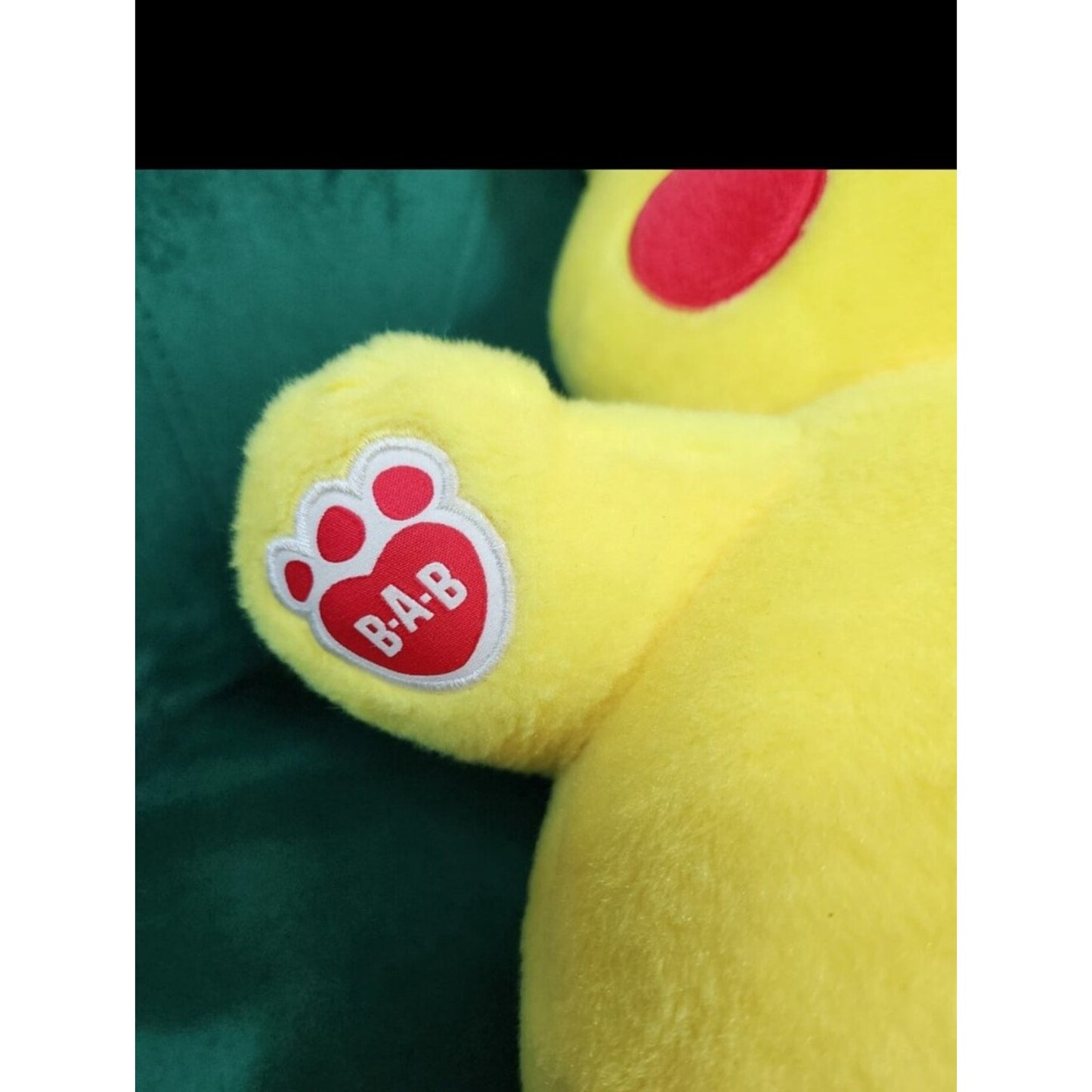 Build-A-Bear Pokémon Pikachu Plush Stuffed Animal Yellow BAB Paw Sound Toy
