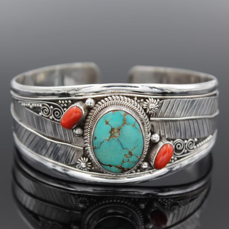 Turquoise Open Bracelet - Scarlett's Riverside Boutique 