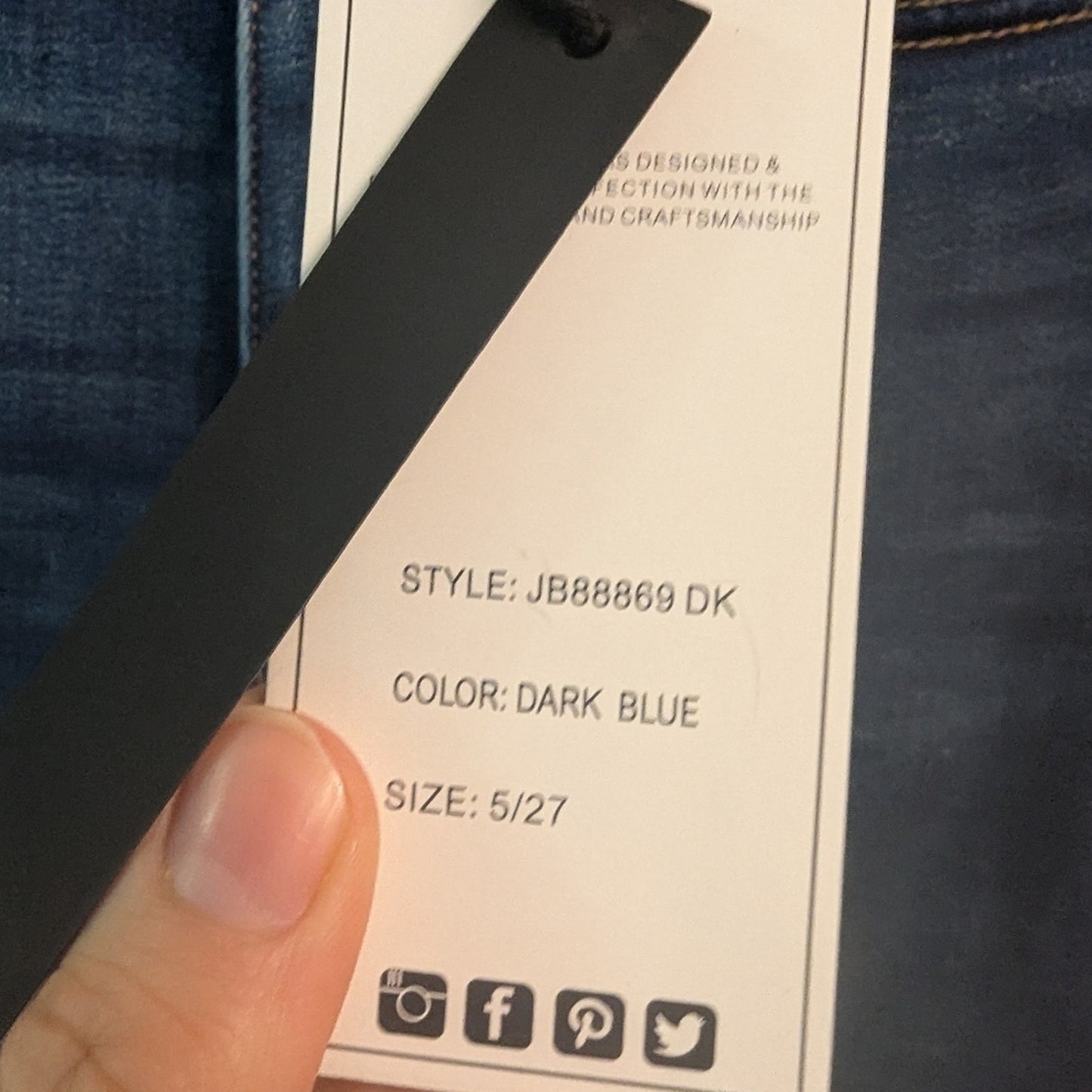 NWT, Judy Blues Bootcut Denim Jeans Sz 11 Available Long Inseam 33.