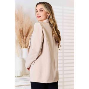 Double Take Shawl Collar Long Sleeve Blazer