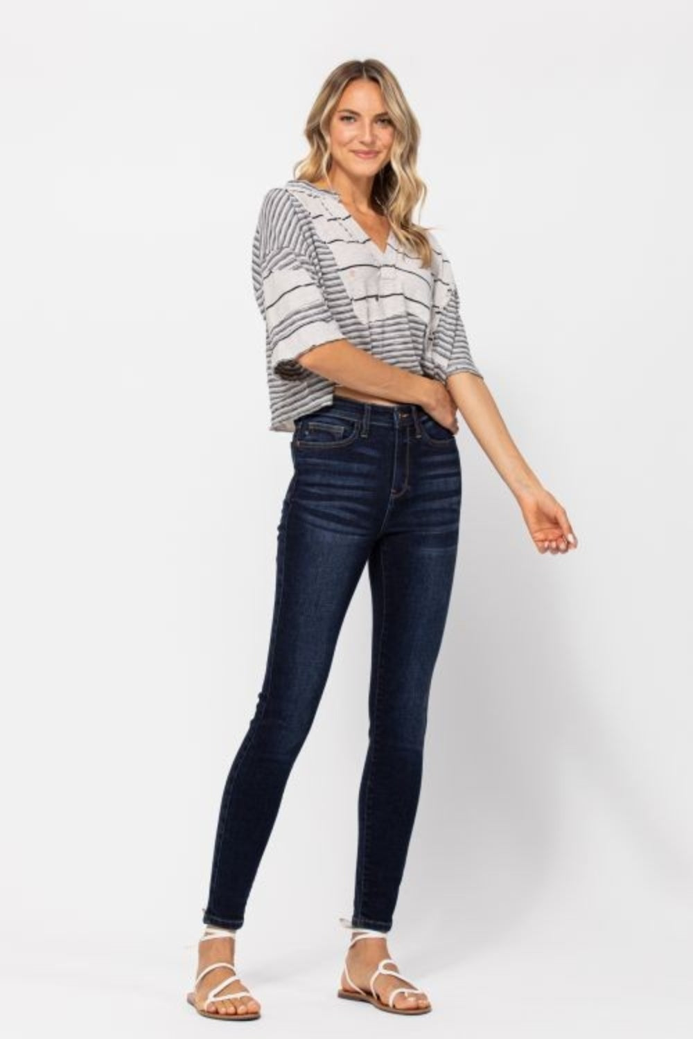 Judy Blue, High Waist, Skinny Jeans. Inseam 29" - Scarlett's Riverside Boutique 