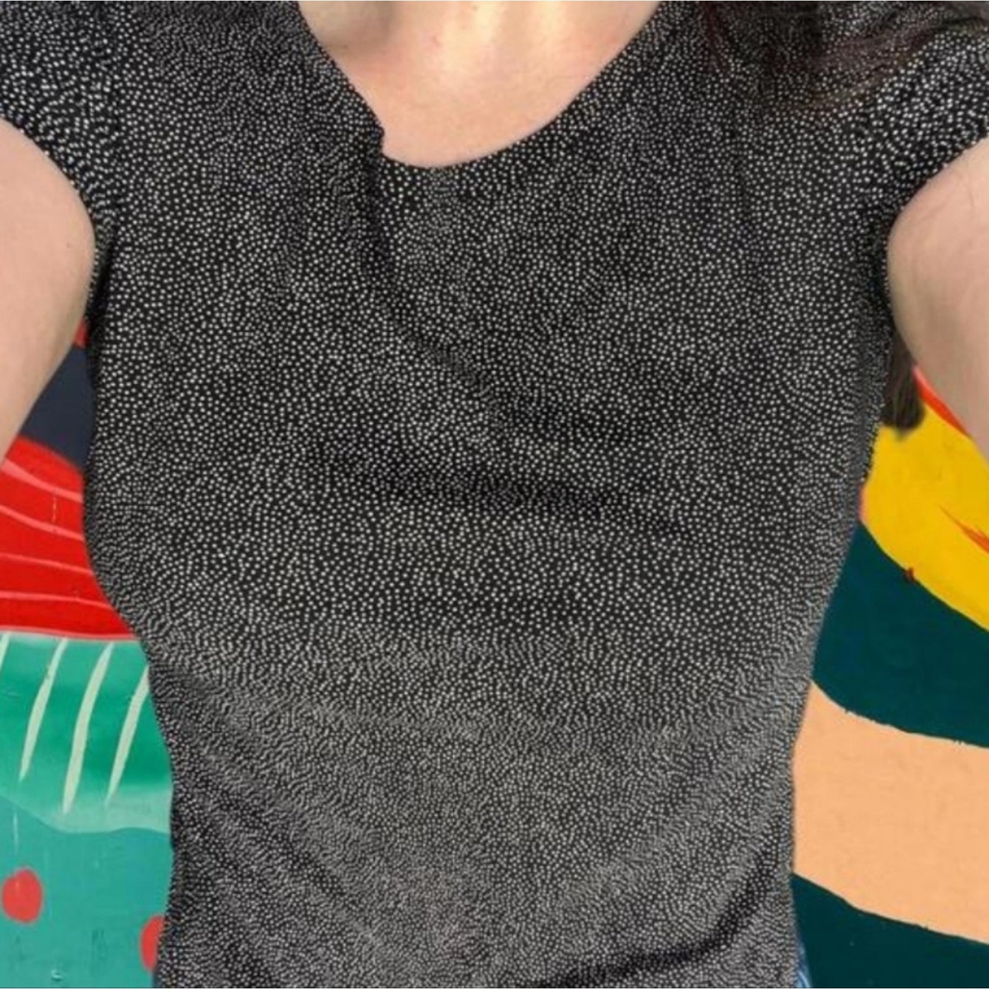 H&M S. Large Heathered Gray Short Sleeve Tee – Classic Crewneck Essential #C33