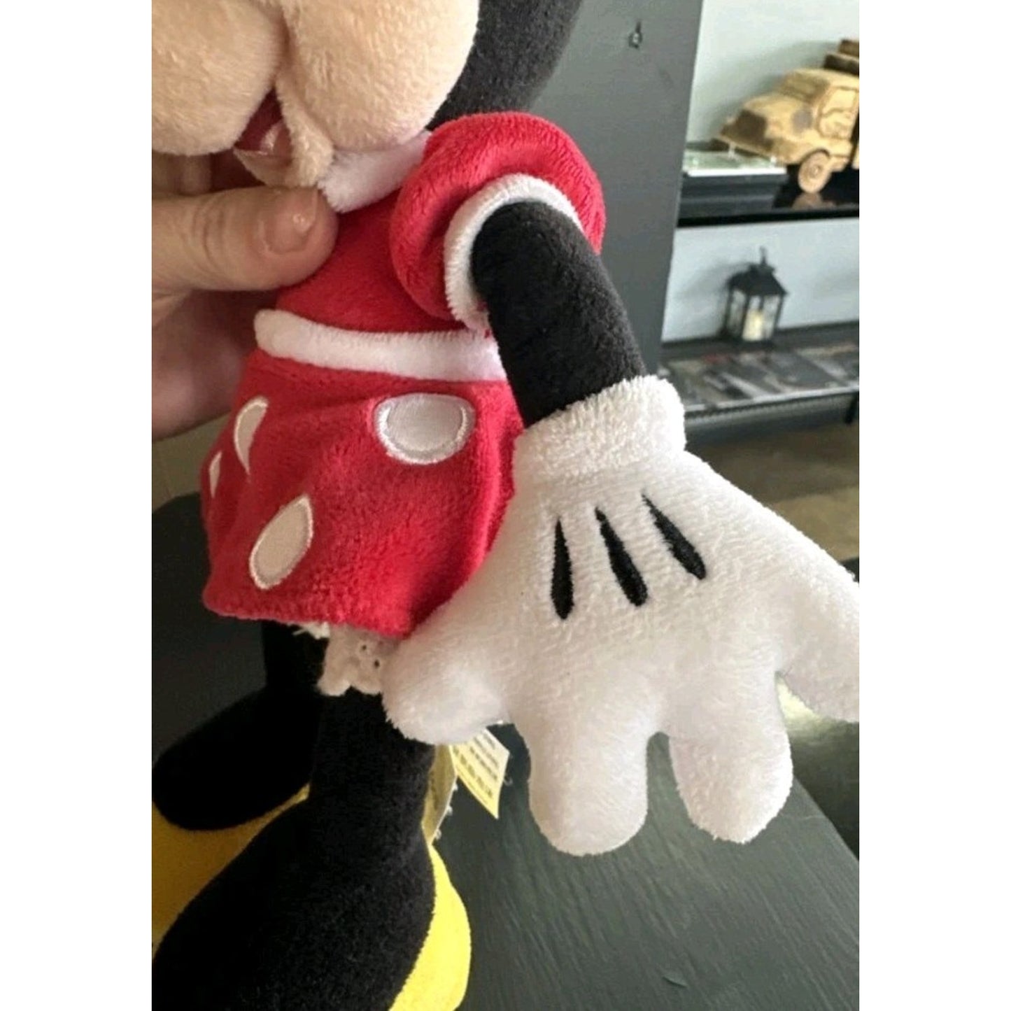 Disney Parks Minnie Mouse Plush Red Polka Dot Dress Stuffed Animal Authentic