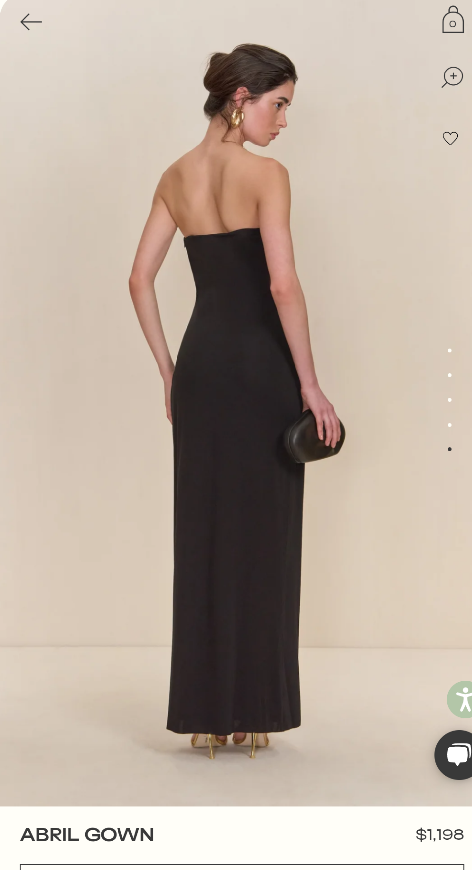 NWTs, Abril Black and Gold Strapless Dress From Bloomingdales Sz 4. #97