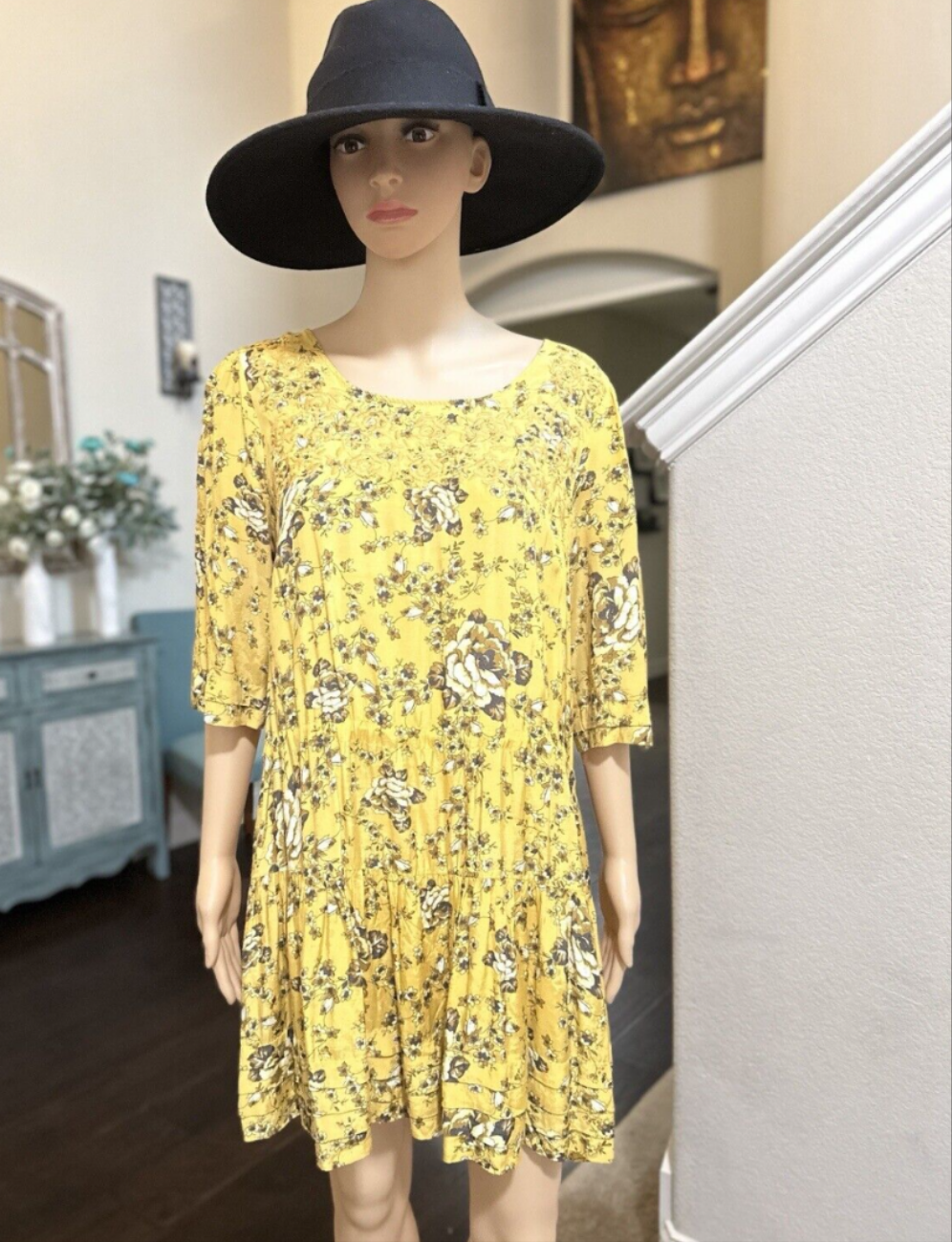 Free people yellow boho dress - Scarlett's Riverside Boutique 