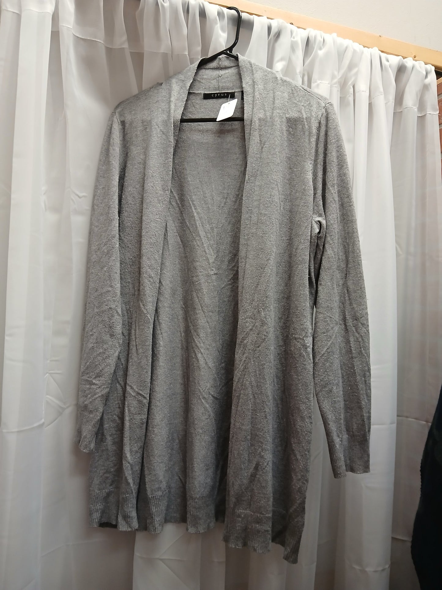 Cyrus Gray Cardigan Size Small RS 63