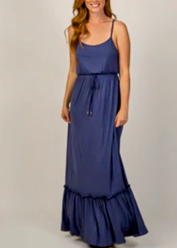 PinkBlush. Blue Maxi Dress. Size M. RS 99.