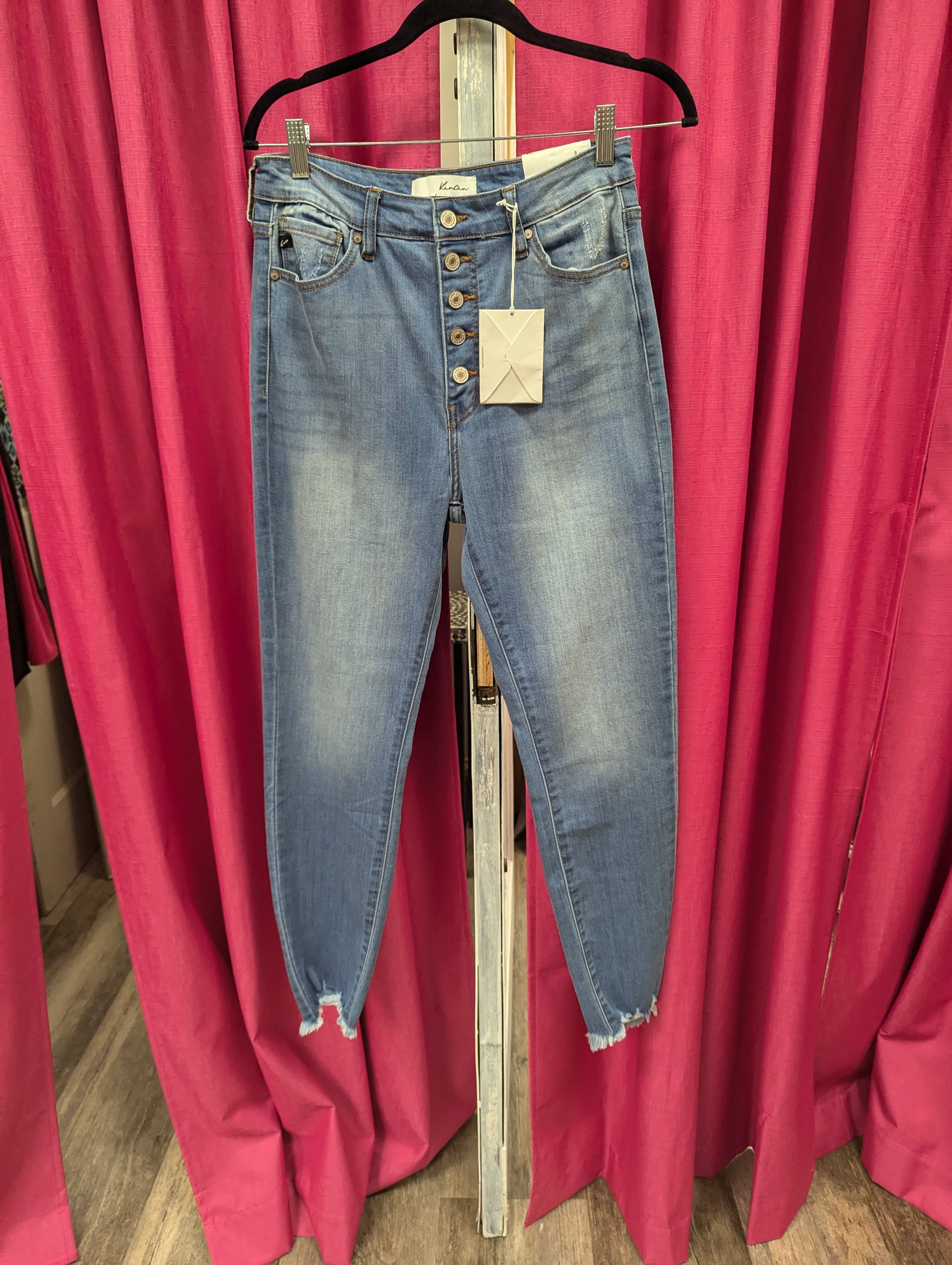 Kancan high waist button up jeans - Scarlett's Riverside Boutique 