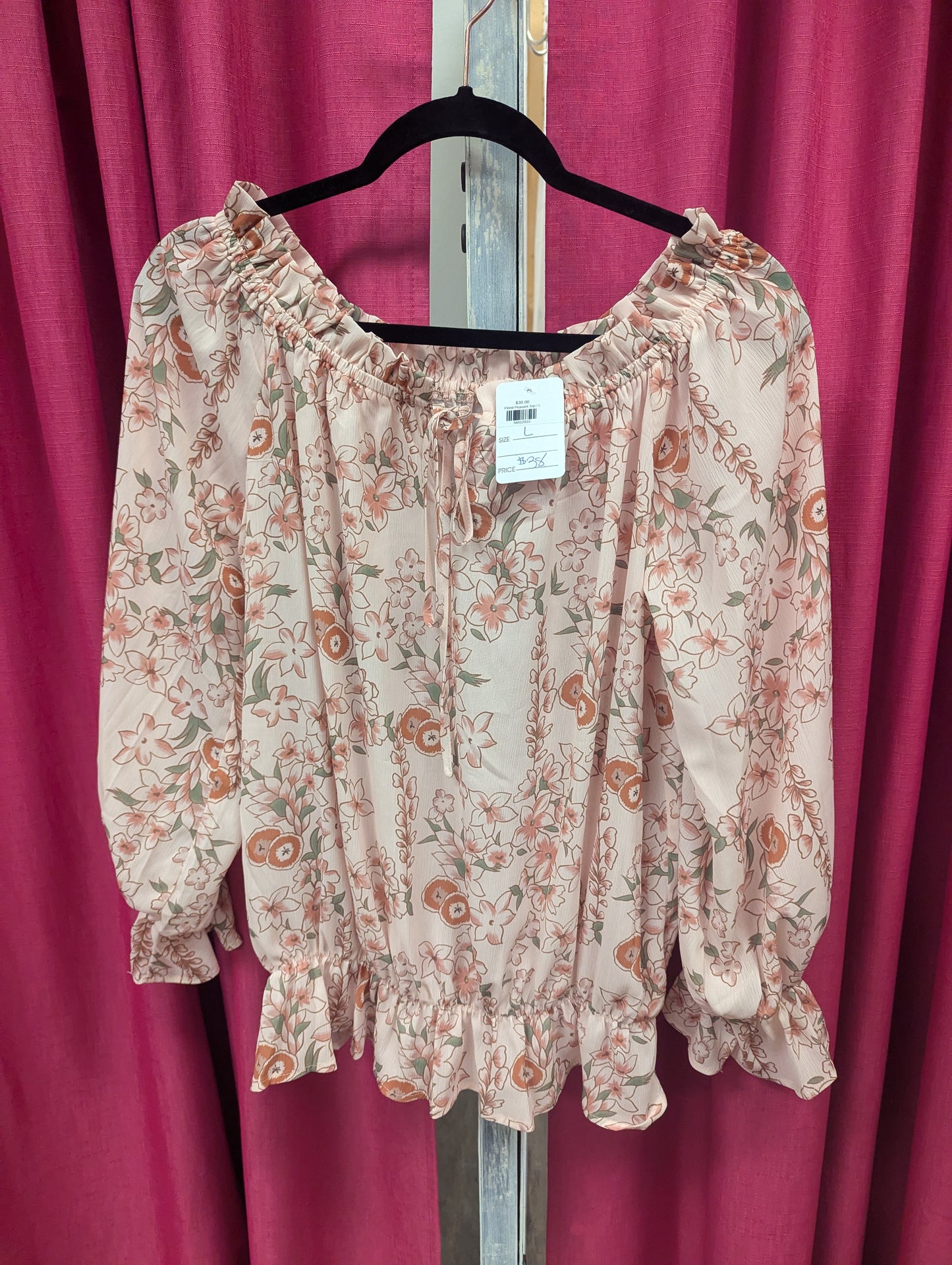 Floral Peasant Top - Scarlett's Riverside Boutique 