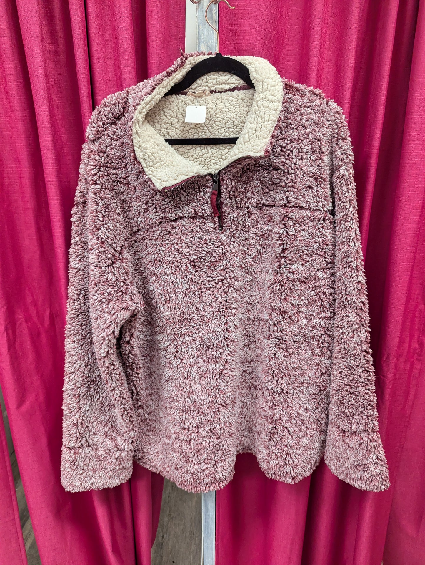 Plus size pink Sherpa - Scarlett's Riverside Boutique 