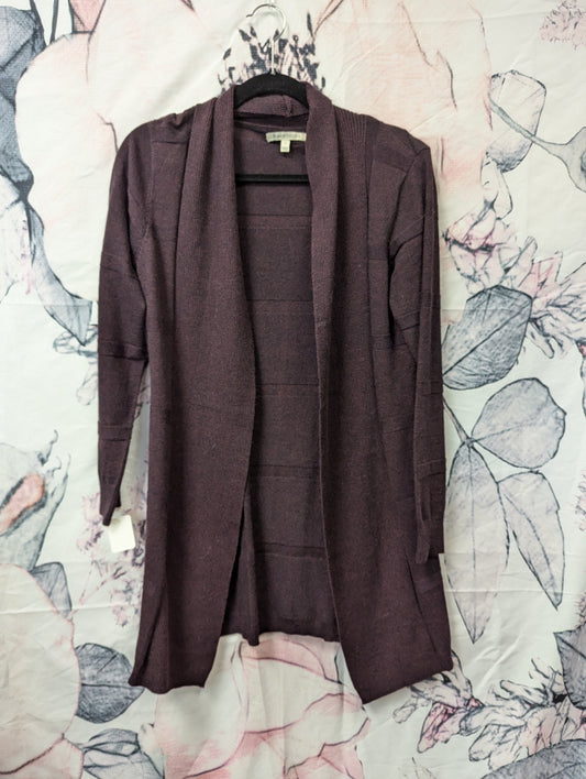 Hawthorne dark purple cardigan RS 80. Size M