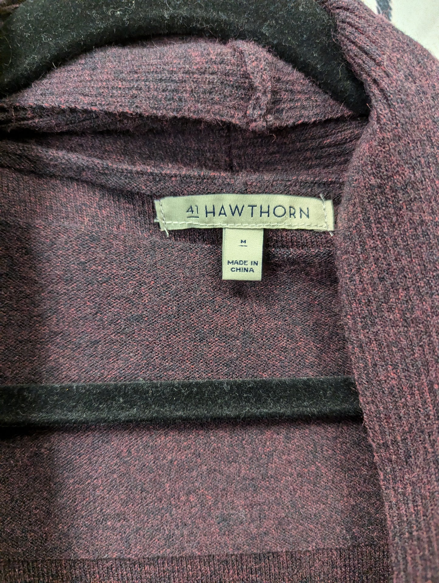 Hawthorne dark purple cardigan RS 80. Size M