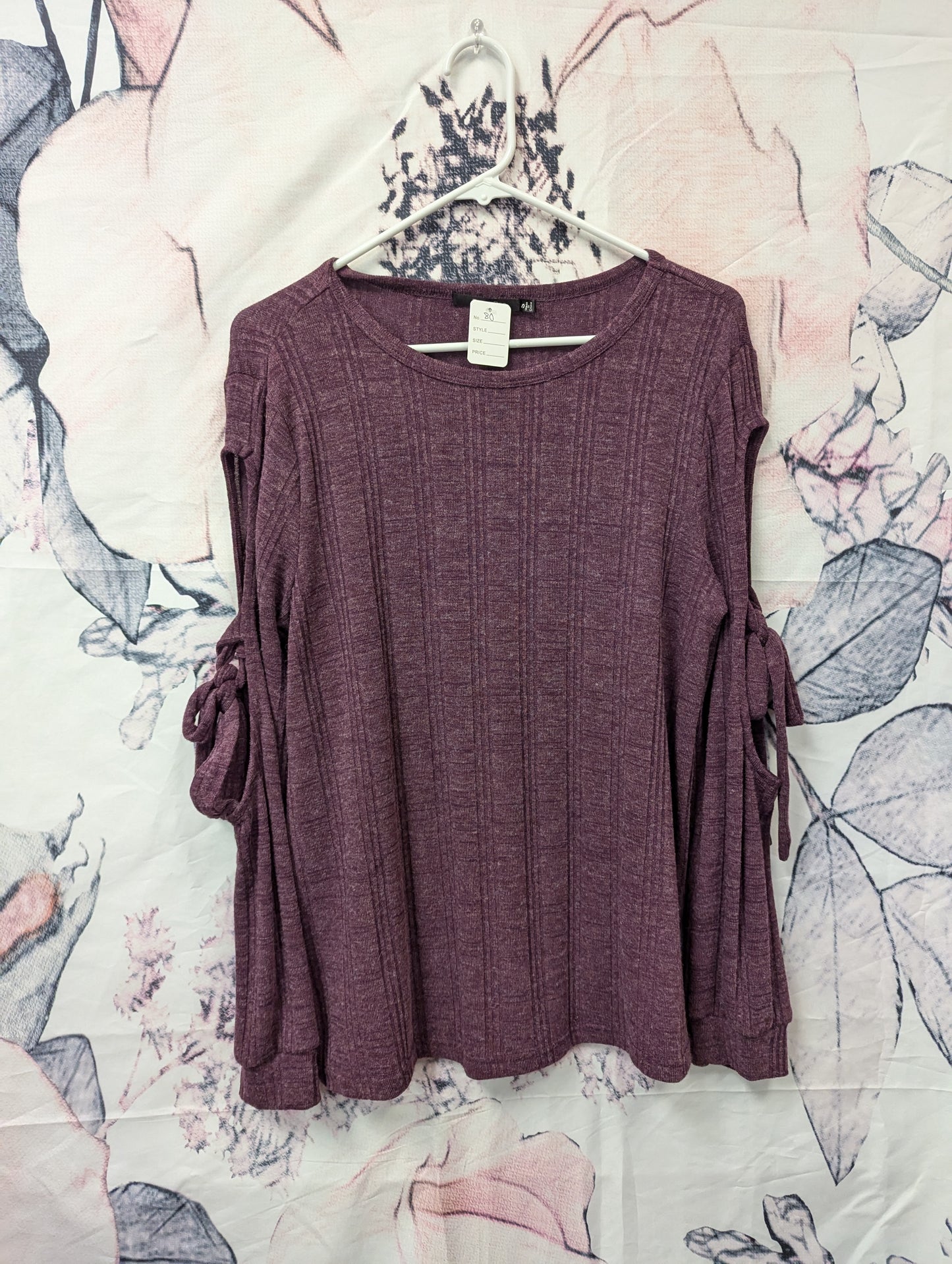 Doe & Rae purple long sleeve top. Size S. RS 80