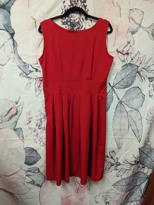 Red midi dress size XL RS 57