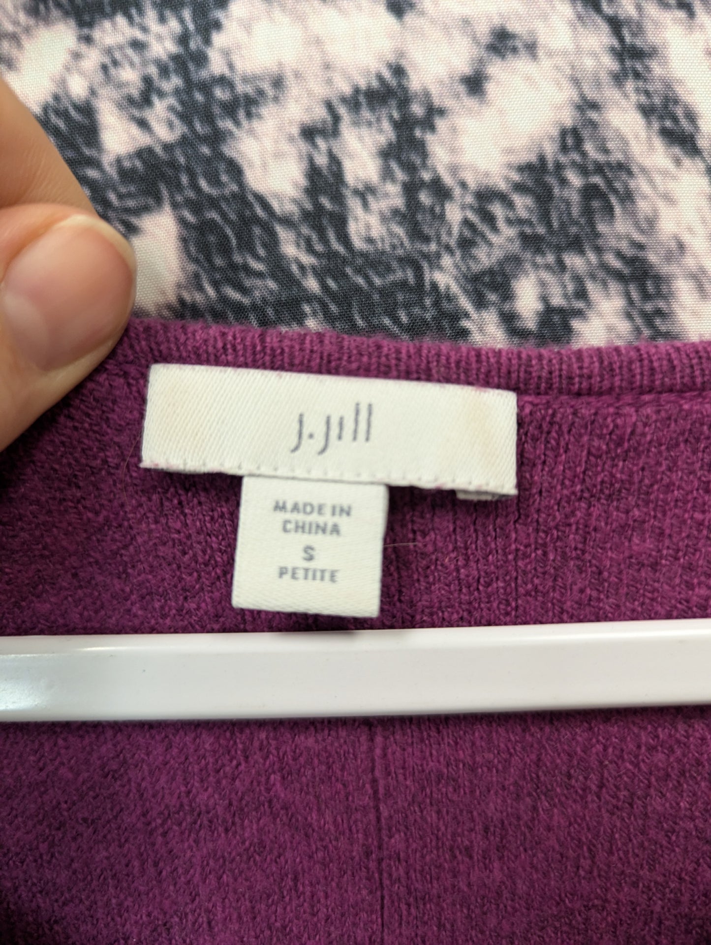 J Jill purple cotton sweater. Size S. RS 80