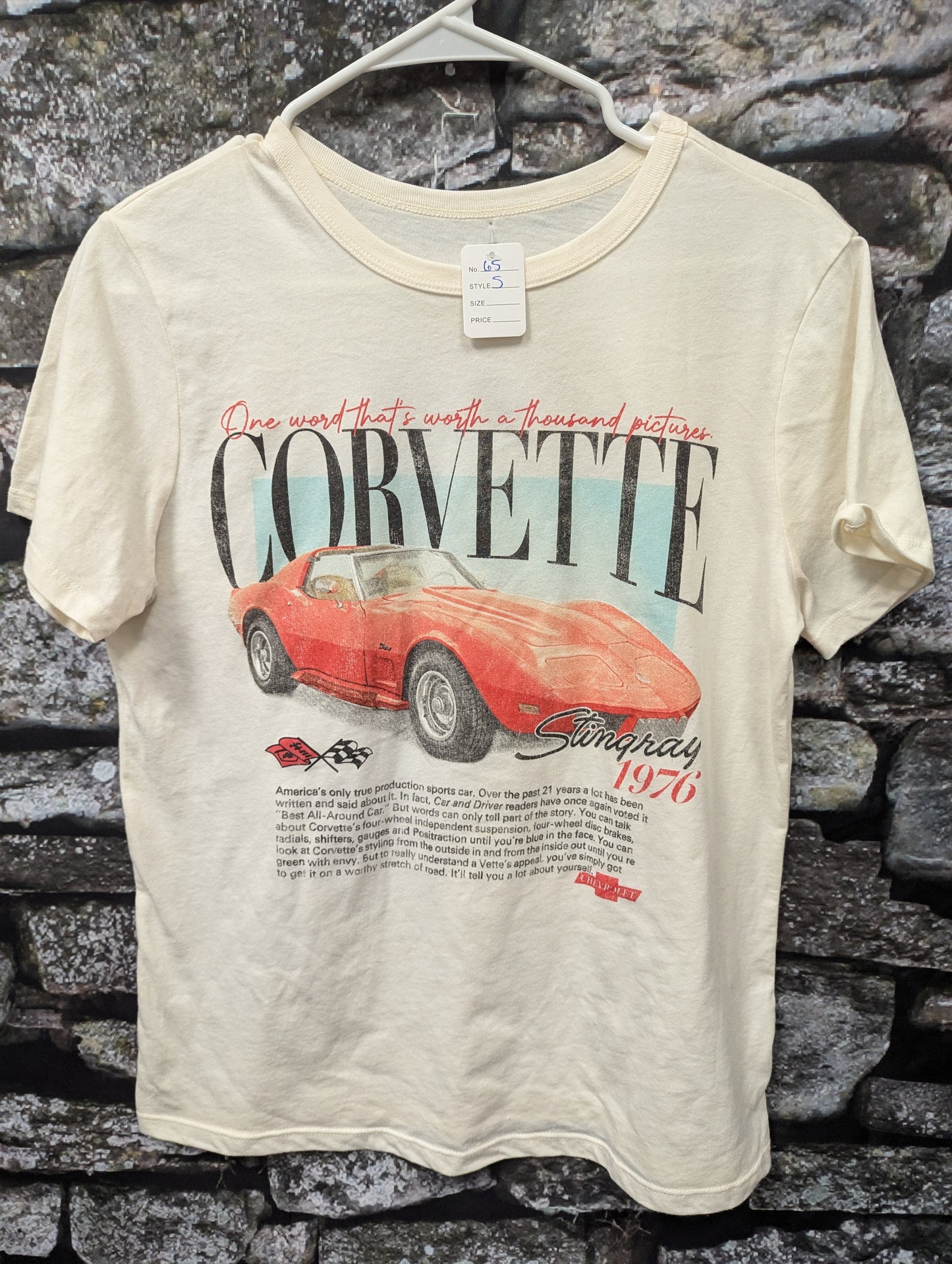 Corvette t shirt size S. RS 65