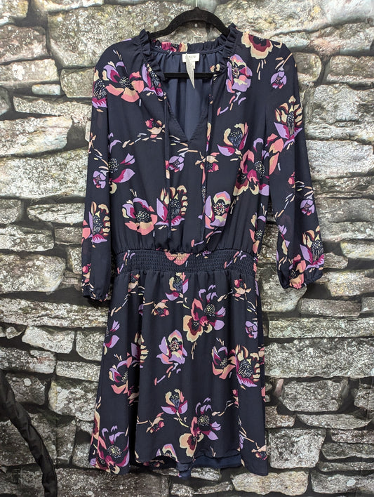 J Crew long sleeve floral dress. Size M. RS 99