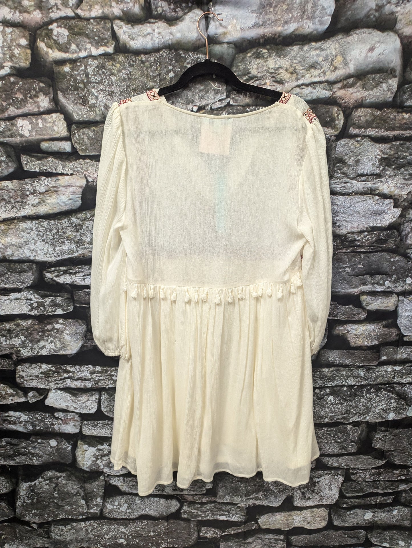 She and sky cotton boho dress. Size L