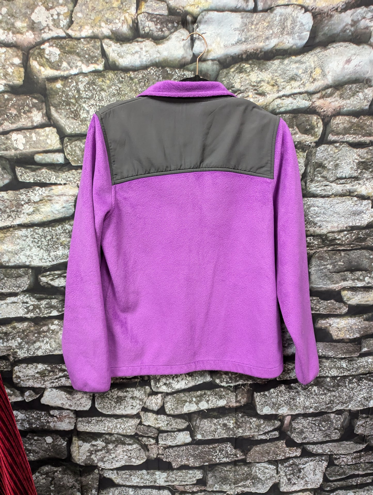 Purple fleece Fila zip up. Size S. RS-58