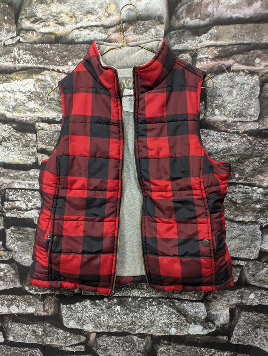 Natural reflections Buffalo plaid vest. Size S. RS 50