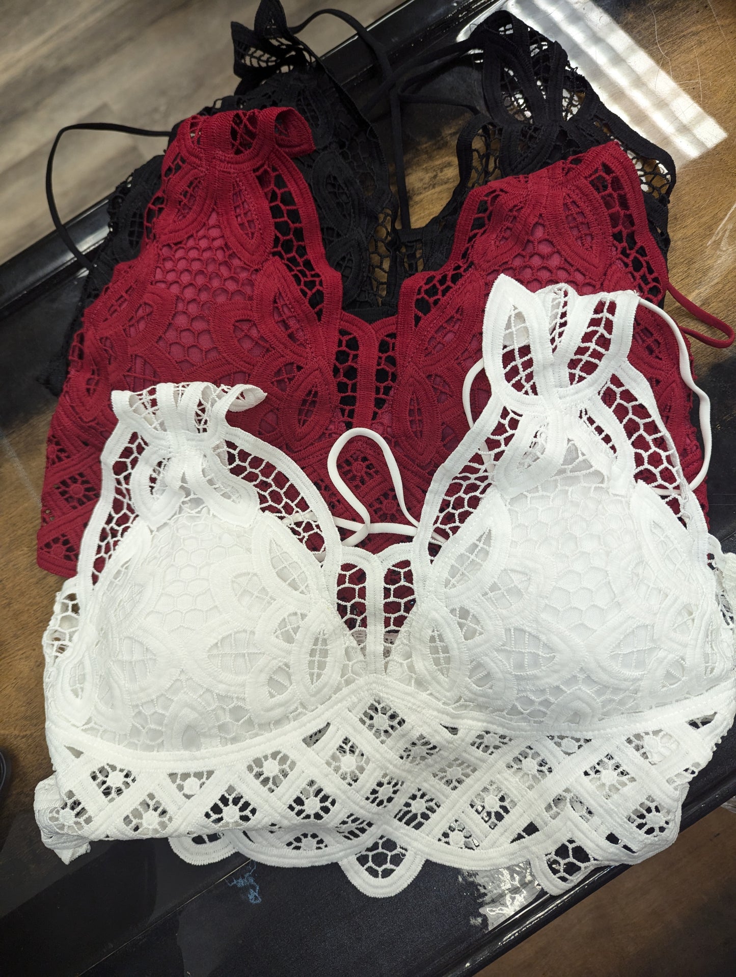 Lace bralettes size large - Scarlett's Riverside Boutique 