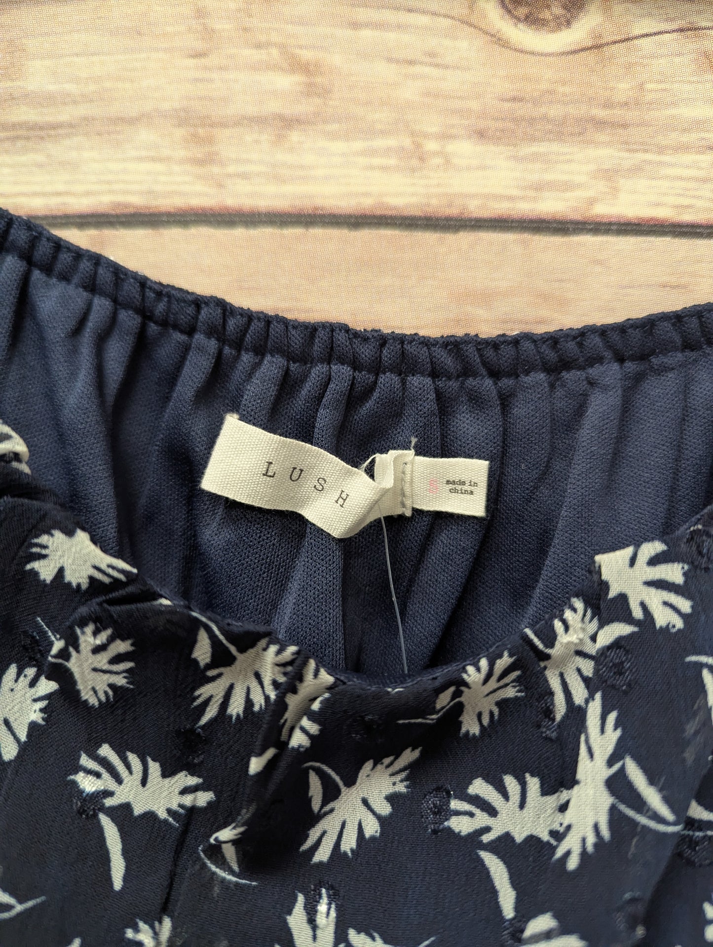 Lush navy floral romper. Size S