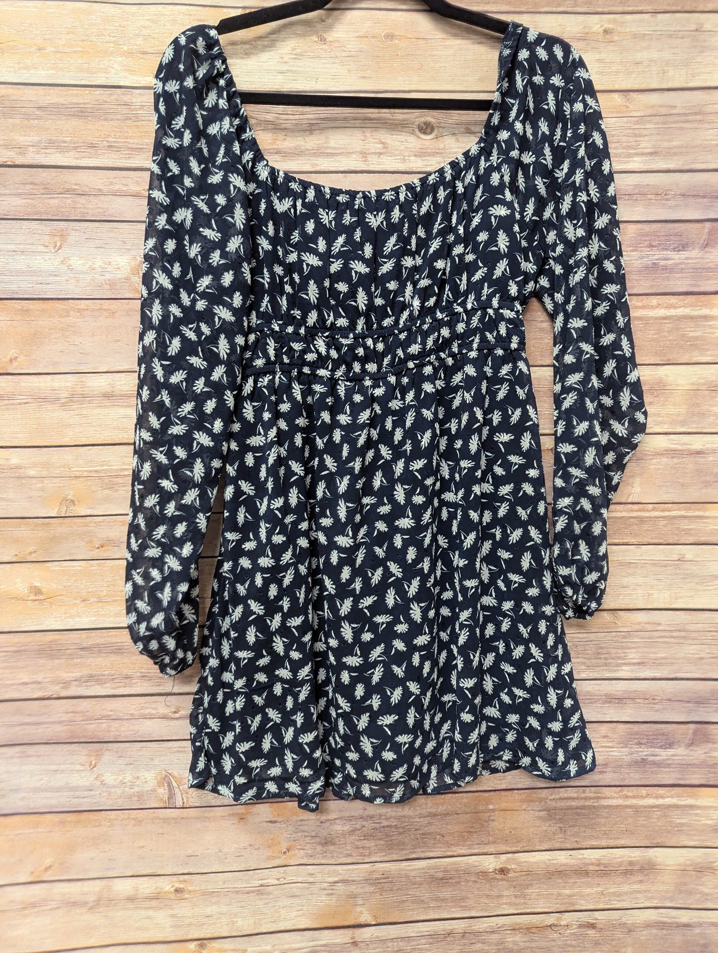 Lush navy floral romper. Size S