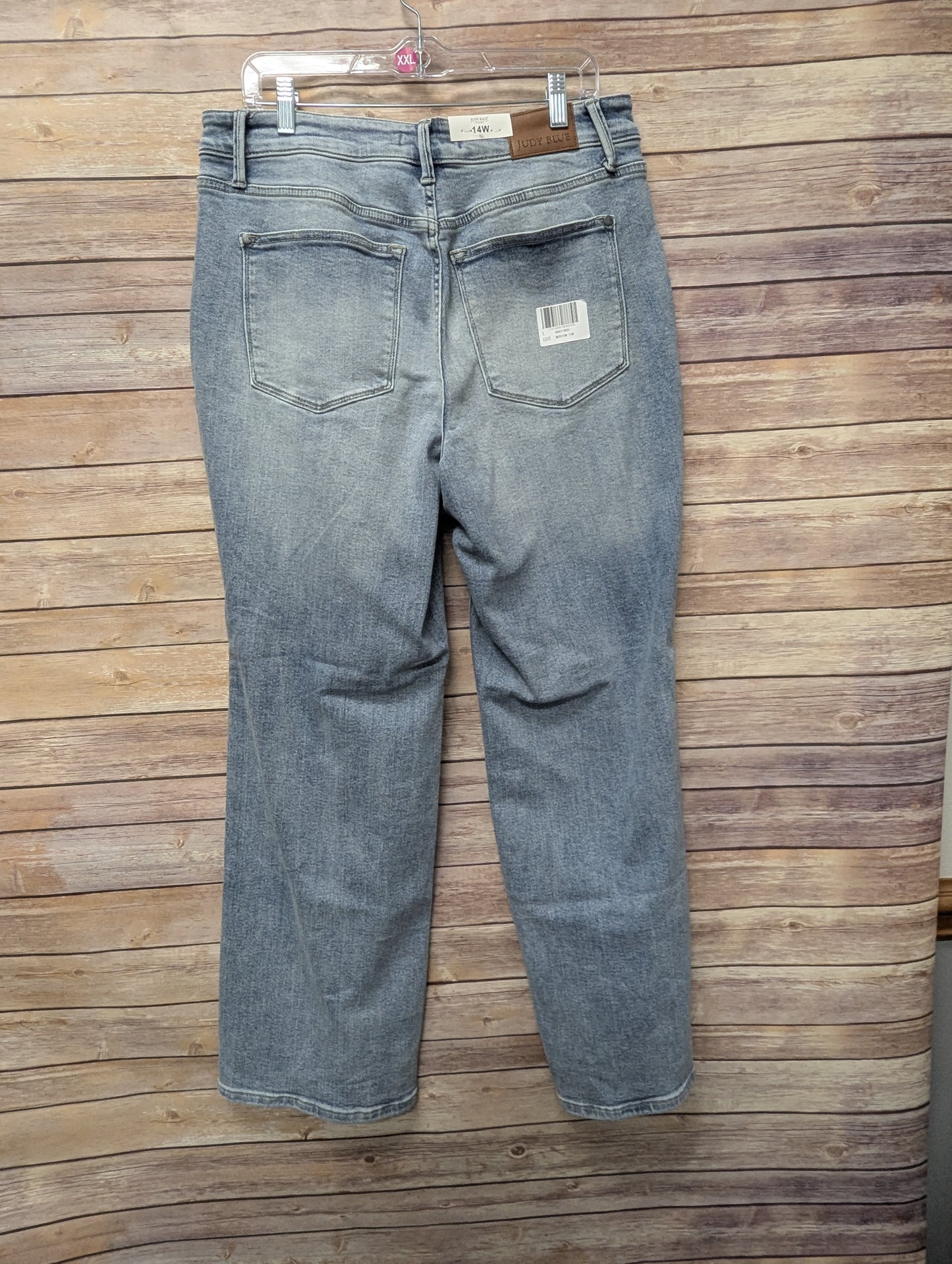 Judy blue, light wash, size 14W bootcut. Inseam 30"