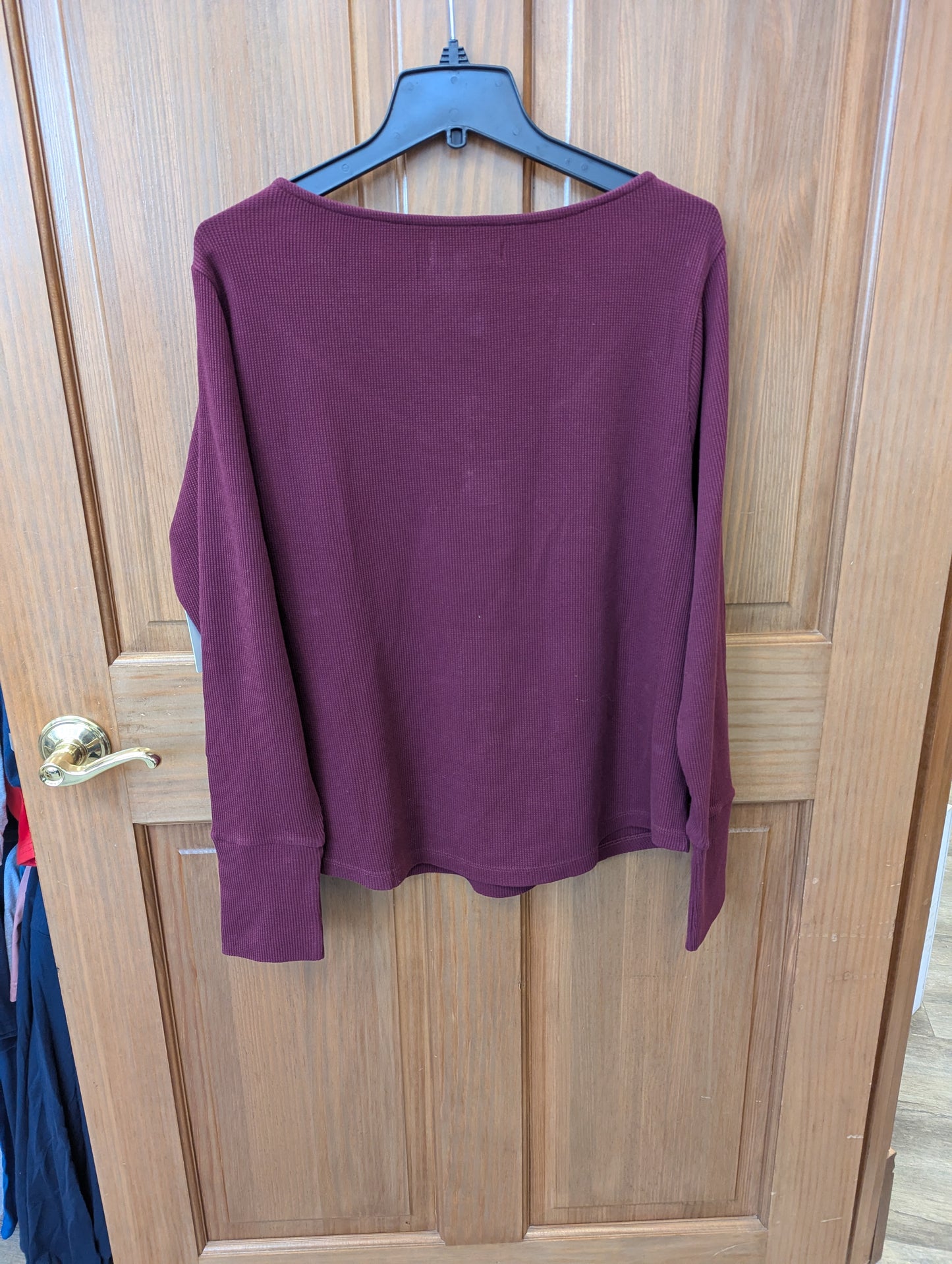 NWTs, lucky brand burgundy blouse. 2xl. RS 97