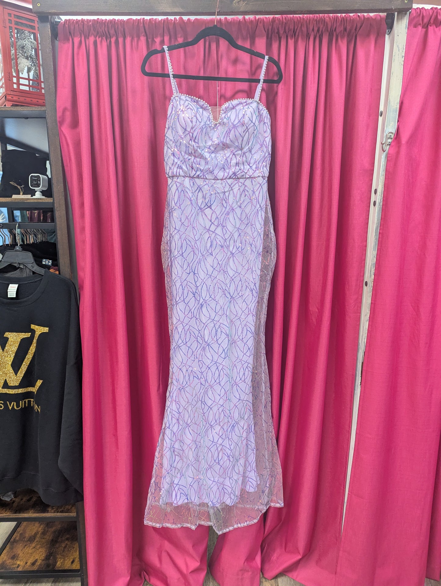 Purple formal, prom dress size M.