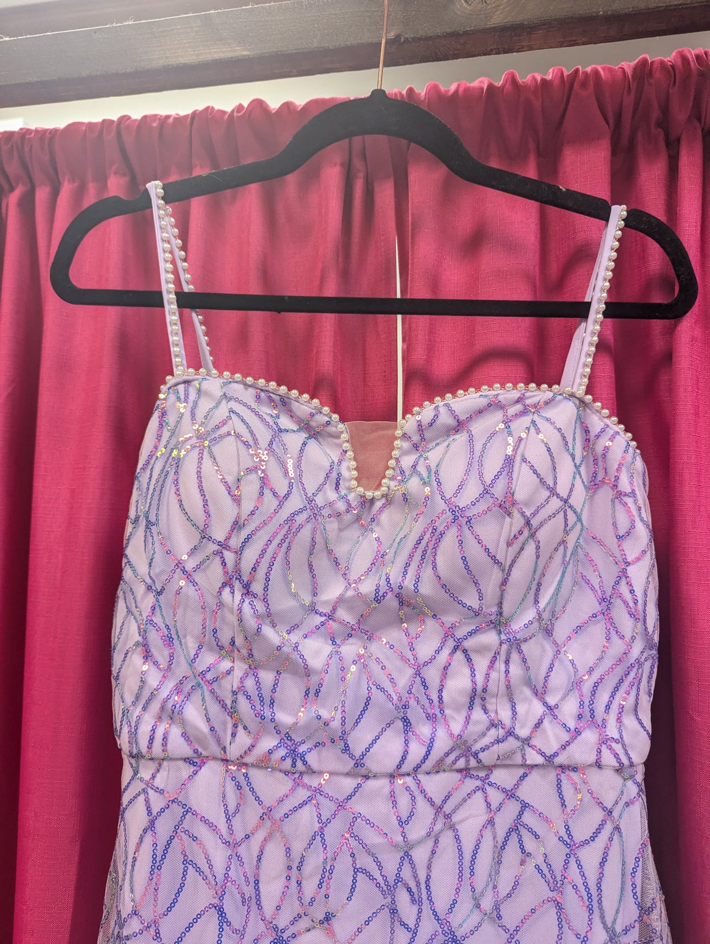 Purple formal, prom dress size M.