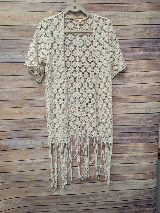 Rebellion ivory, 100% cotton kimono. Size S