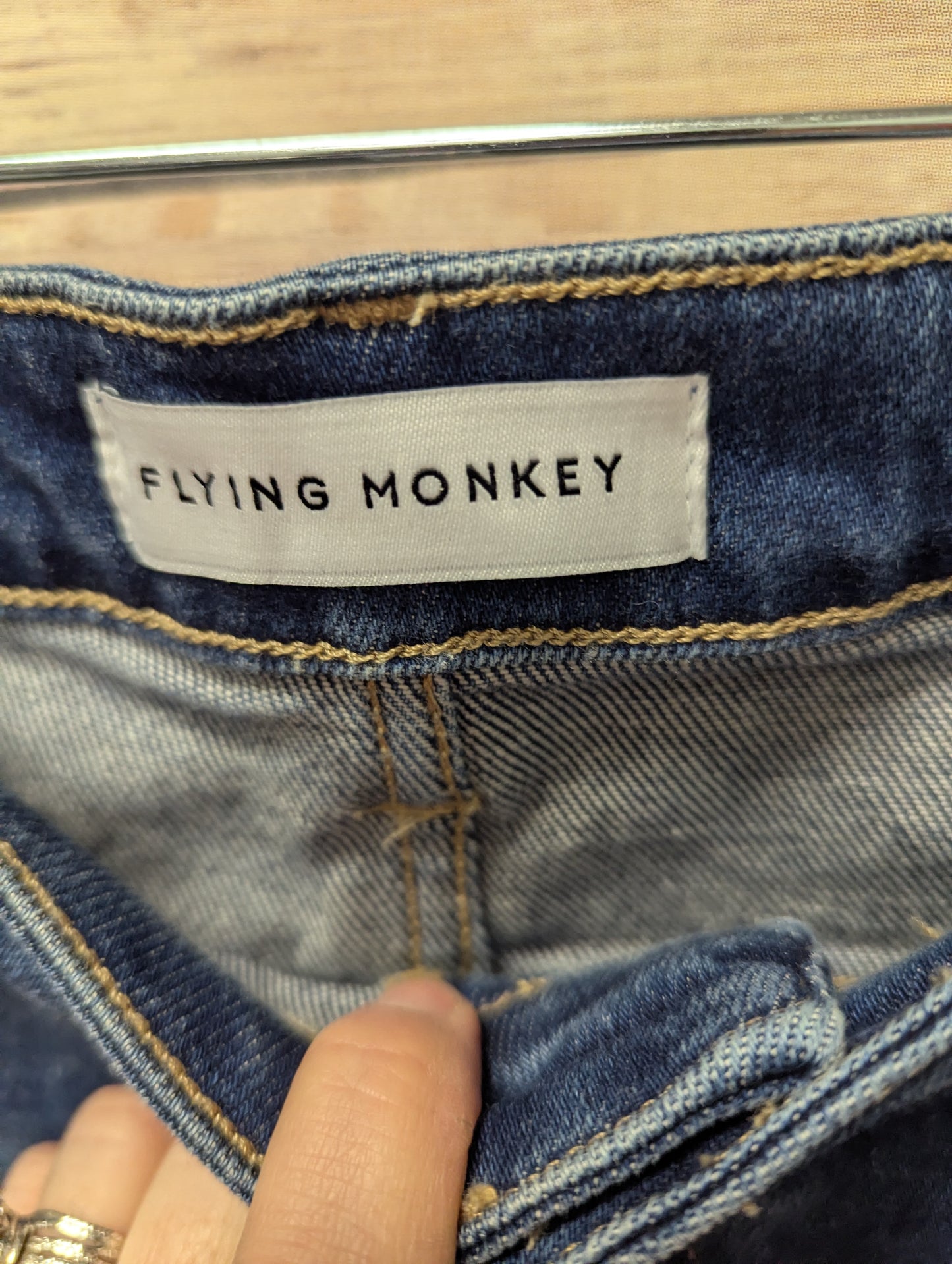 Flying monkey straight denim jeans. Size 31. Inseam 27