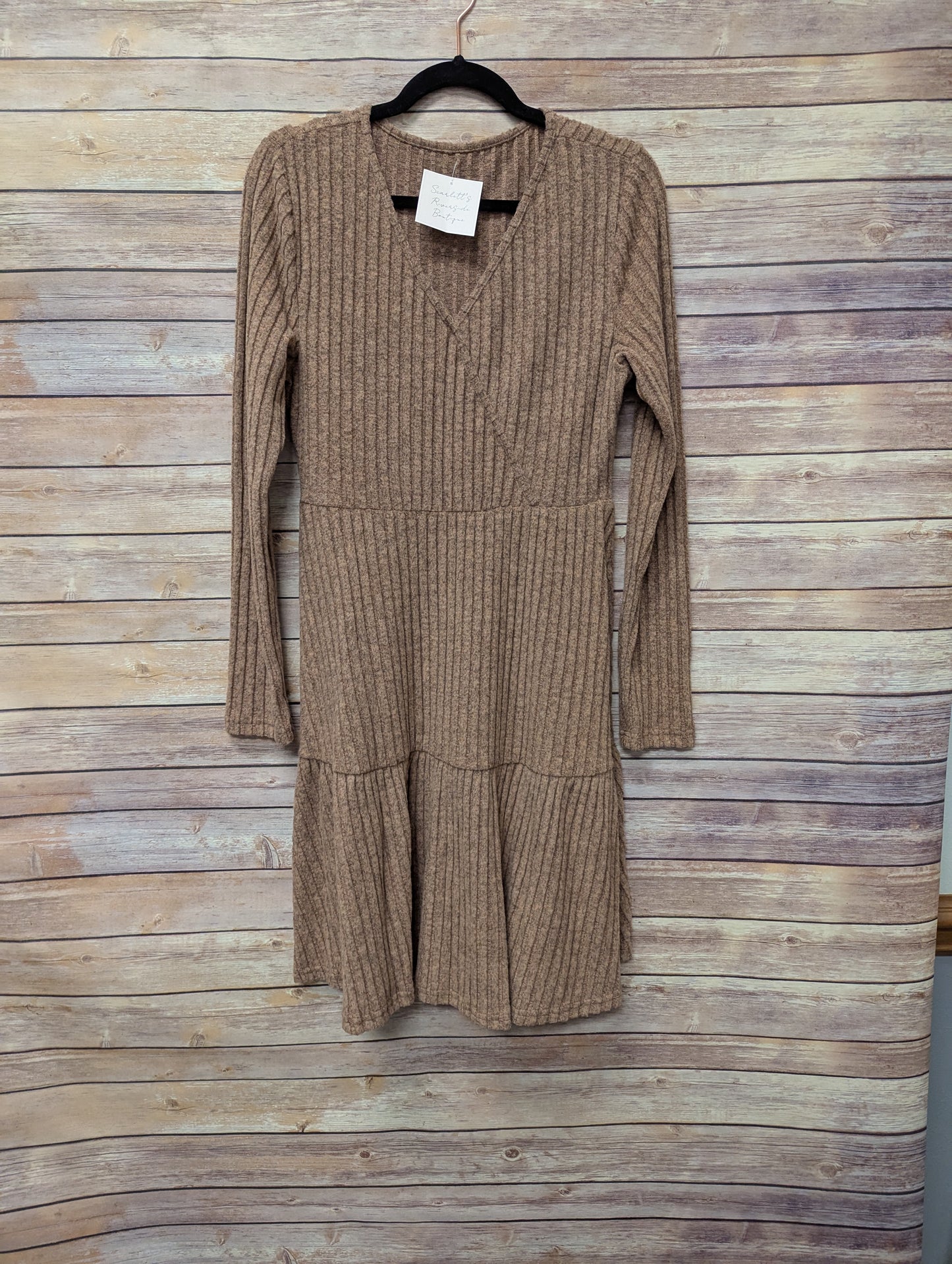 NWTs, Brown T-shirt dress. Size L