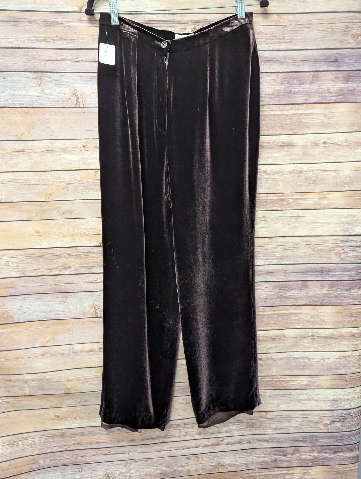 Ann Taylor Brown velvet pant. Size L. #87