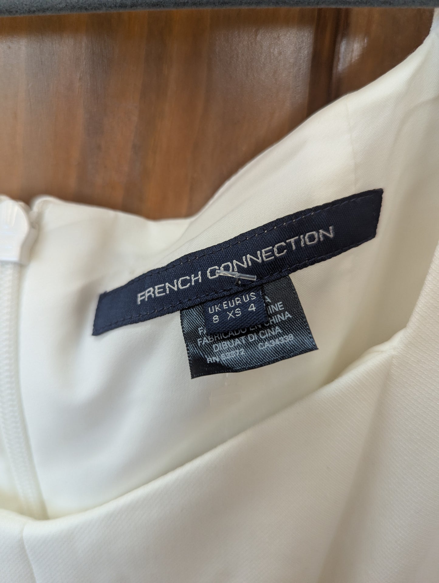 NWTs, FRENCH CONNECTION, white puff Sleeve Cutout Dress size 4.