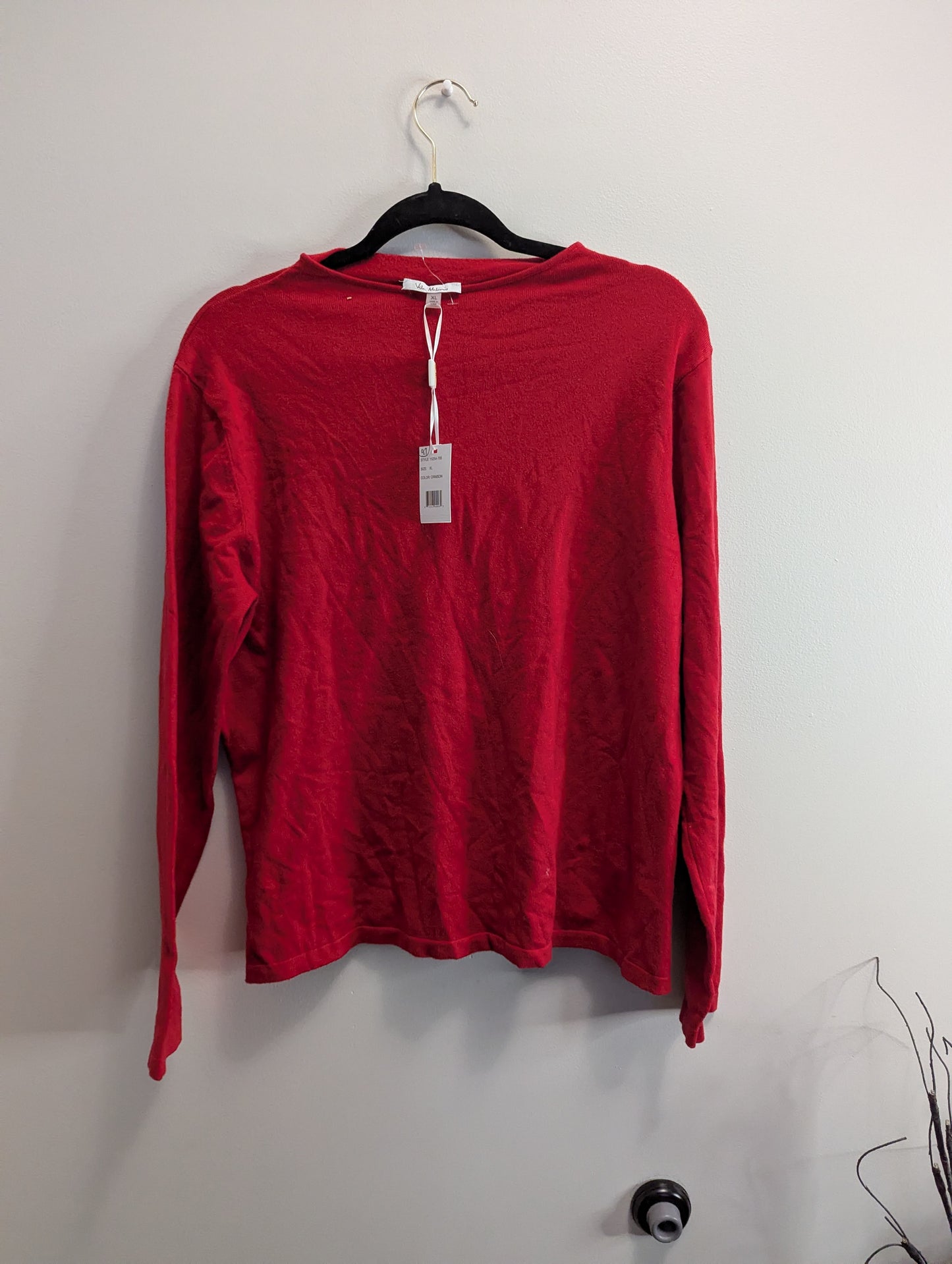 NWTs, Red Vila Milano sweater, sz XL. #97
