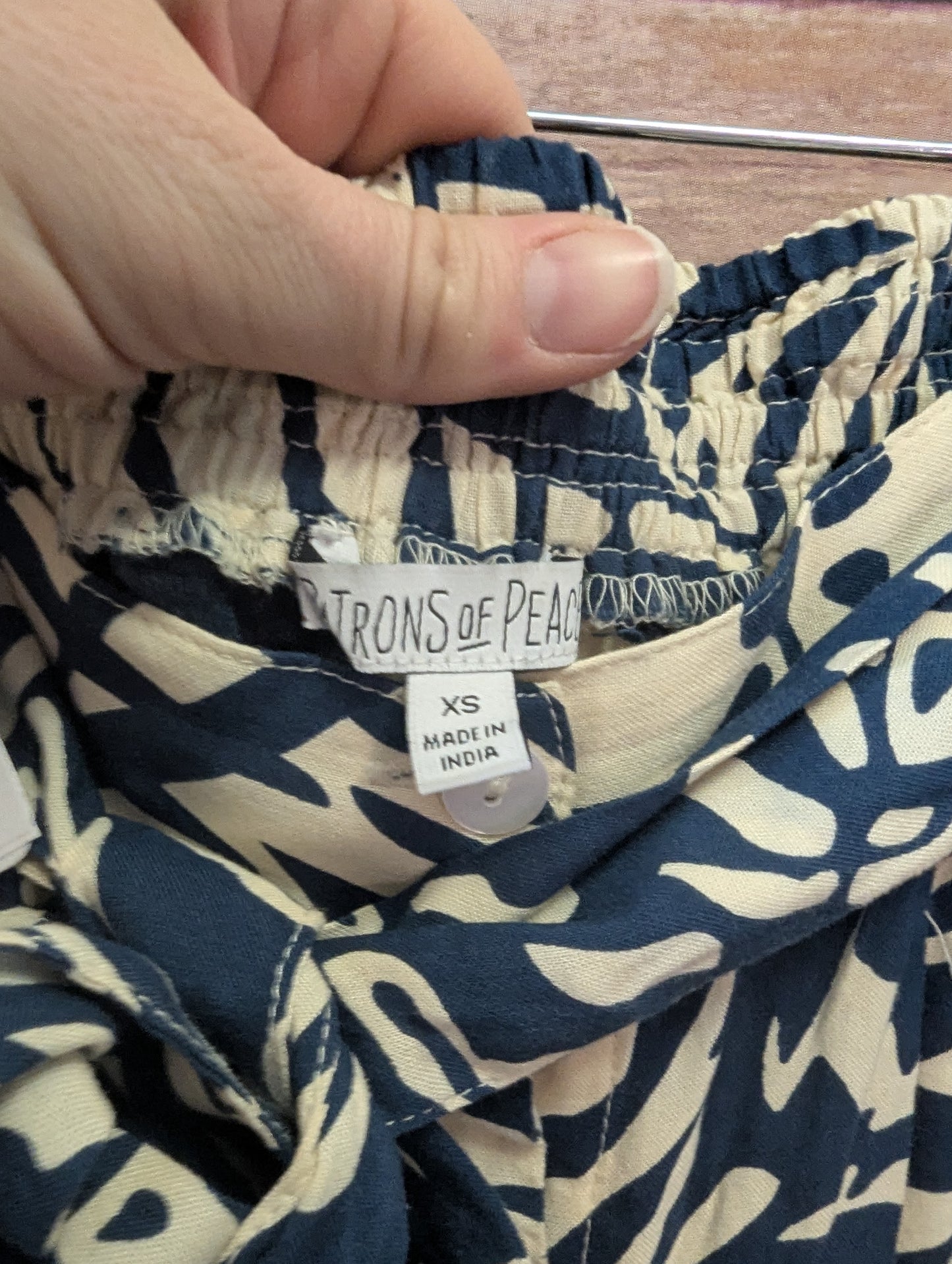 Patrons of Peace linen pants, size XS