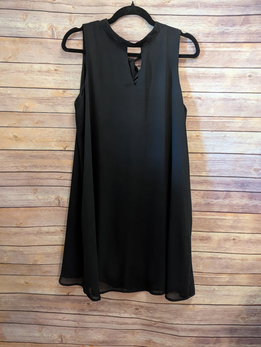 She & Sky Halter Black Dress Sz L #6
