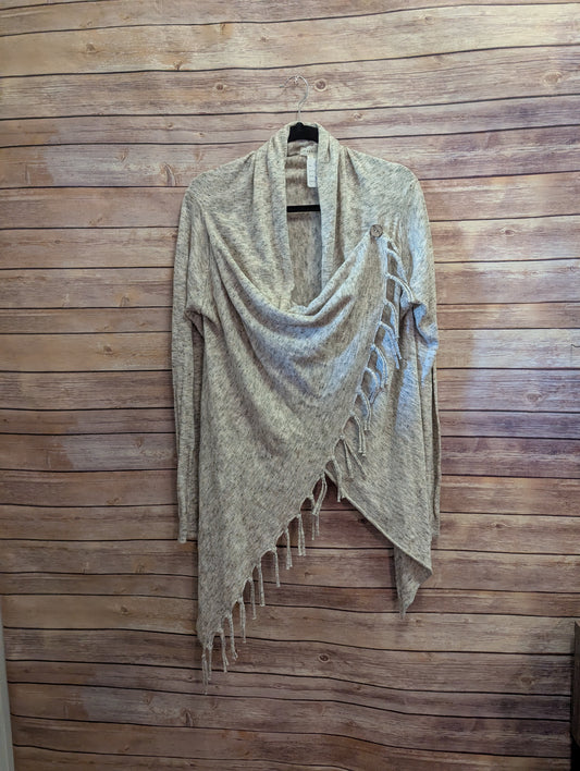 Love Stitch Asymmetrical Sweater. Sz L