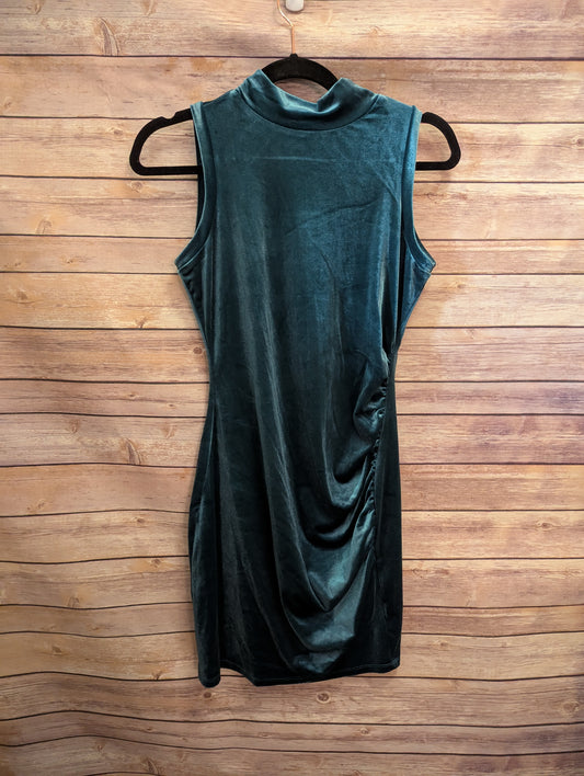 NWTs, Emerald Green Velvet Sleeveless Dress Sz XS