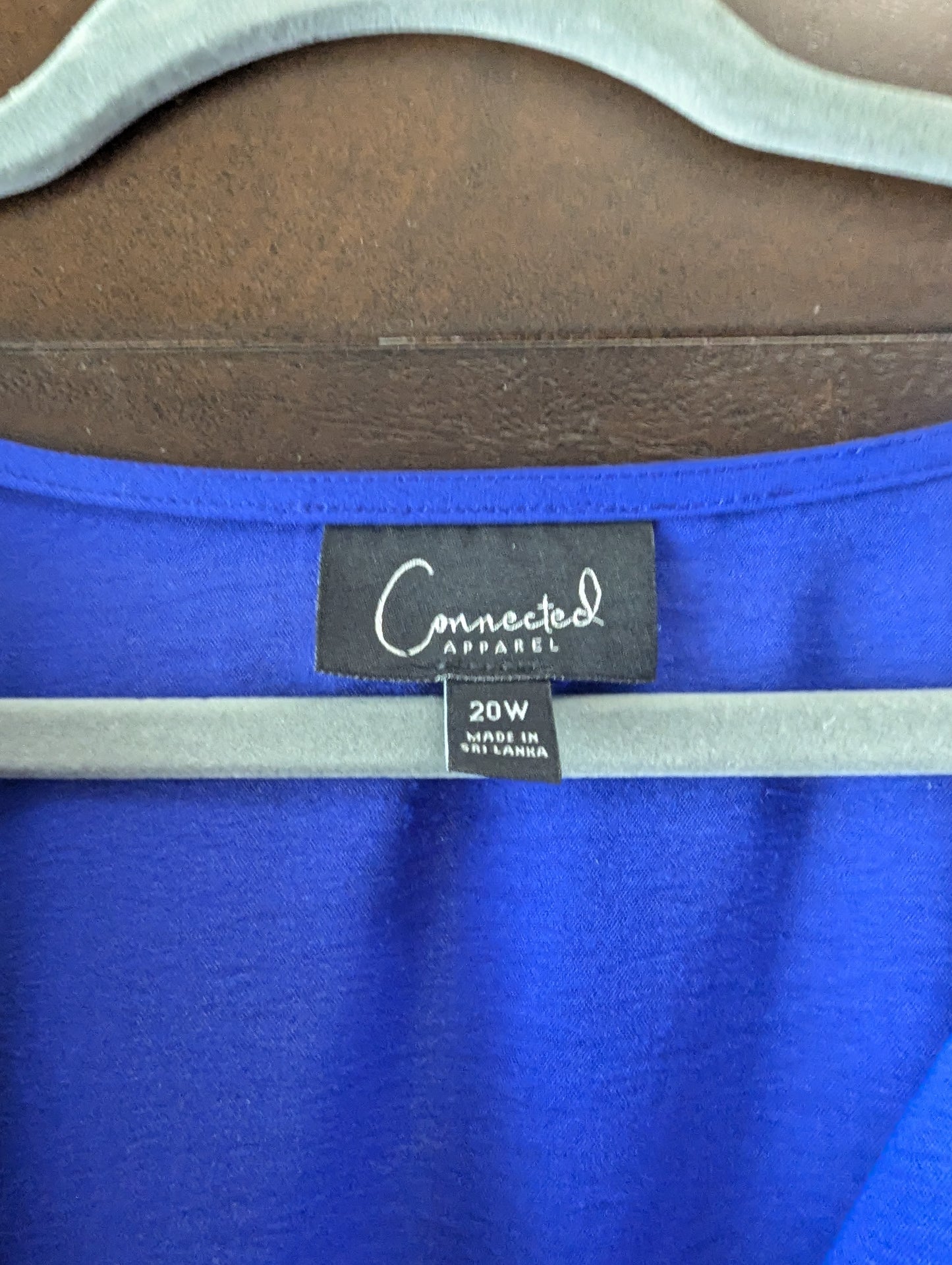 NWT's, Cobalt Blue Wrap Dress By Connected Apparel. Size M. #97